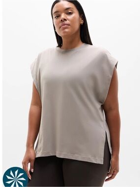 Athleta True Cotton Oversized Muscle Tee